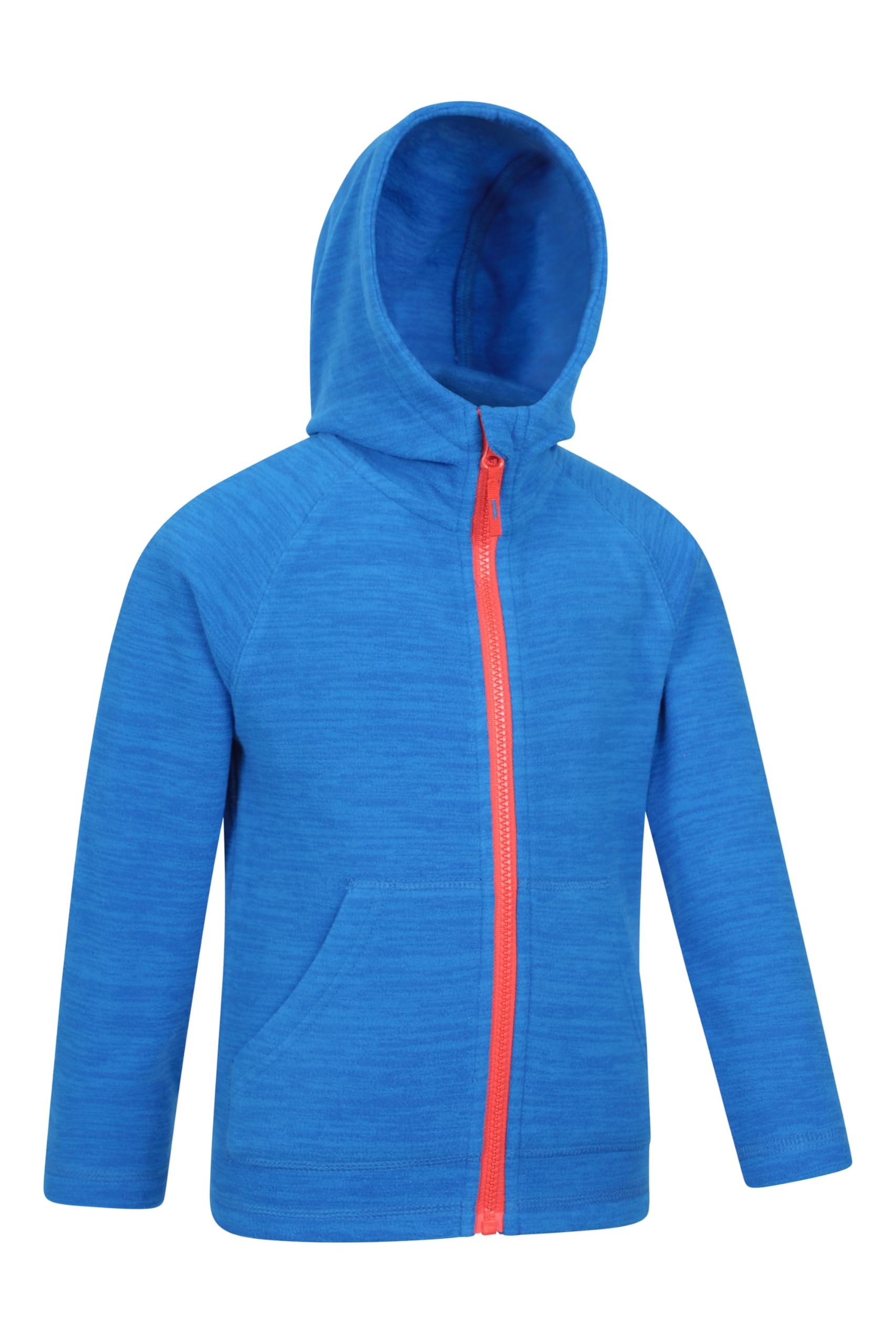 Mountain Warehouse Snowdonia II Sweat à capuche pour enfant - Haut en micropolaire avec poches avant, garçon et fille - Printemps été, l'extérieur