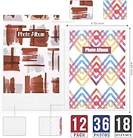 Vista 26 de Sinmoe 12 piezas Mini álbum de fotos 4x6 para 36 fotos, pequeño libro de fotos 4x6, libro de imágenes para graduación, boda, aniversarios