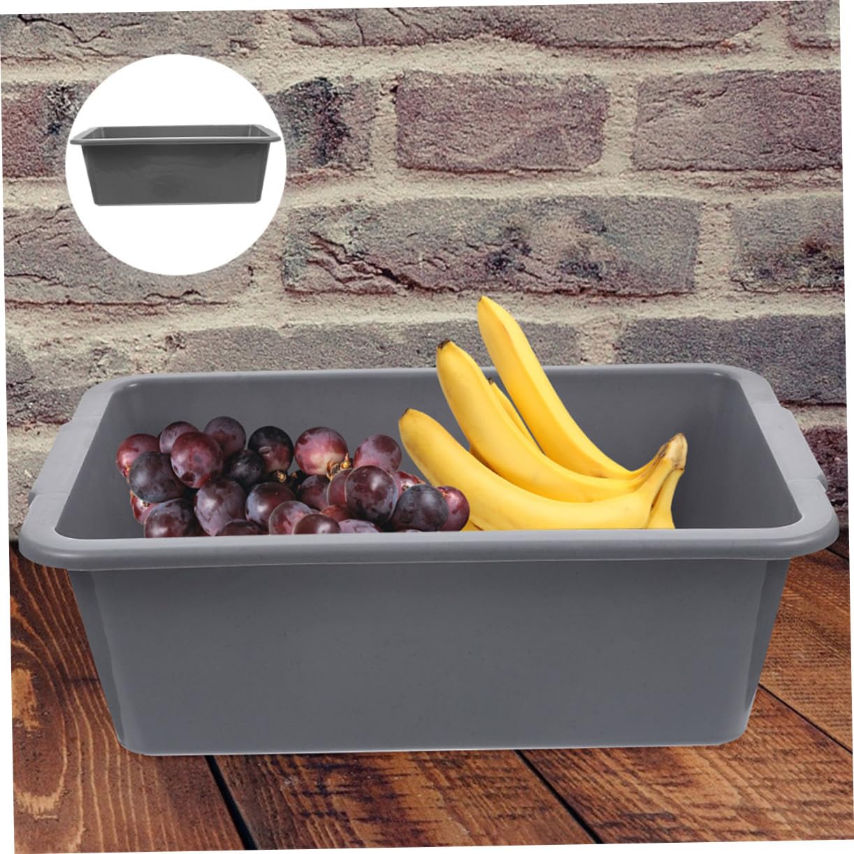 Thickened Rectangular Plastic Basin for Bowls and Dishes, Hotel | Lightweight, Easy to Store, Cabinet or Pantry Placement, Organizer for Kitchen Supplies and Washing Needs
