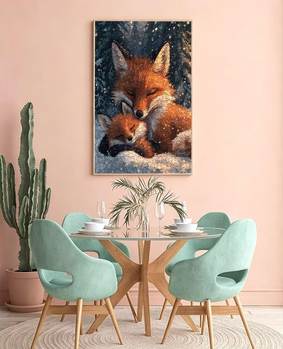Lisy Puzzle 2000 sztuk, puzzle dla dorosłych, łamigłówki, wyzwanie dekoracja puzzli, rozrywka gra edukacyjna dla całej rodziny, na prezent dekoracja BXHZW7-366