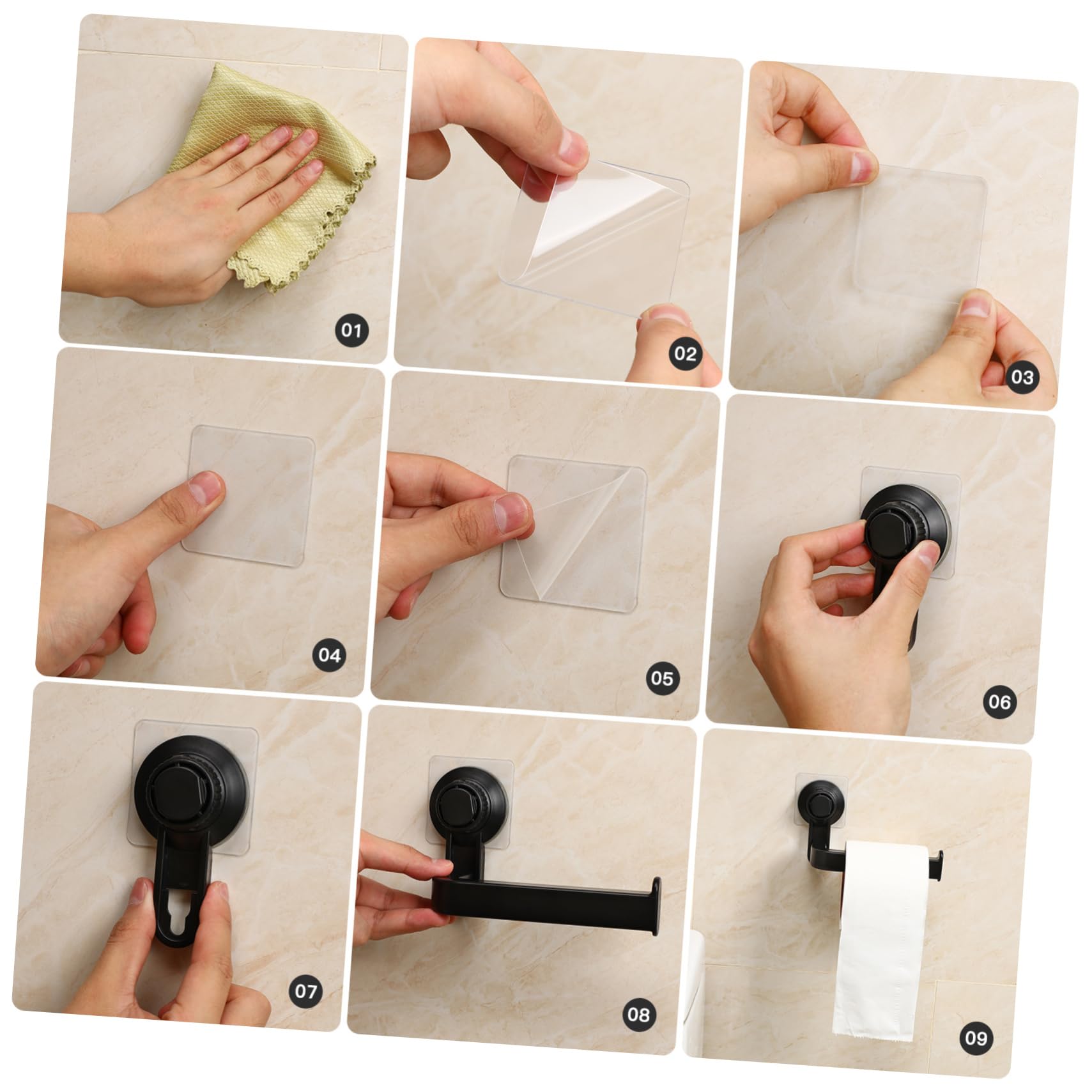 Toallero negro mate montado en la pared para baño con dispensador de papel higiénico, accesorios de RV y soporte de papel de seda, soporte de rollo para el hogar para baño