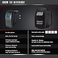 Vista 2 de Visión nocturna - Azul - Interruptor de palanca grabado con láser 20A 12V - Interruptor basculante vertical de 5 pines DPST