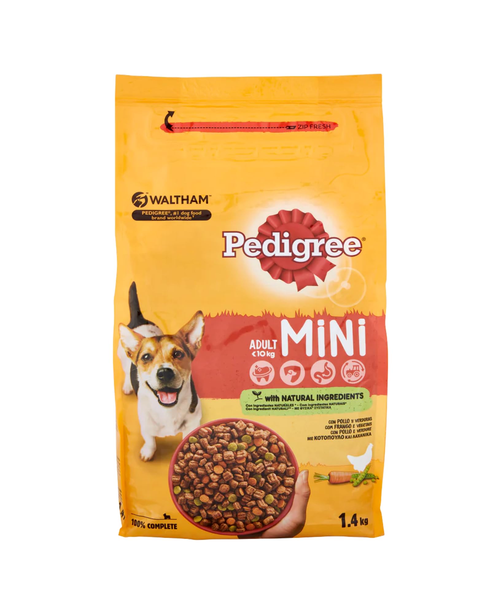 Crocchette per Cani di Piccola Taglia | Con Pollo e Verdure | Alimento Secco Completo per Cani Adulti - Pedigree Vital Protection Mini Adult