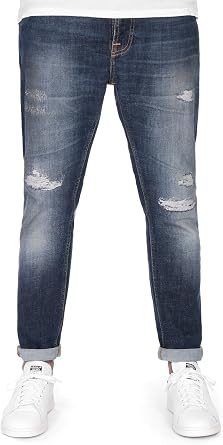 Nudie Jeans Mens Brute Knut Jean in Blue Reed