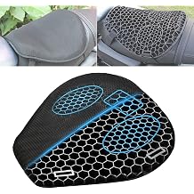 Motorcycle Gel Seat Cushion for Honda Goldwing GL1800 Goldwing GL 1800, Shock-Absorbing & Non-Slip Comfort Seat Pad for Long Rides, Breathable 3D Honeycomb Ventilation