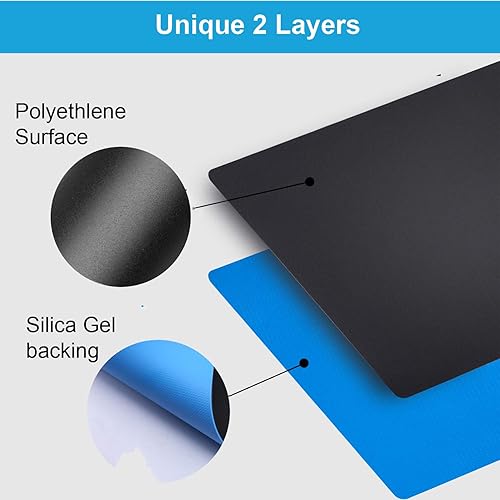 Miniatura 2 de Alfombrilla de mouse para computadora, superficie de plástico, material preciso y suave, saludable, ultrafino para laptop, PC y computadora, tamaño