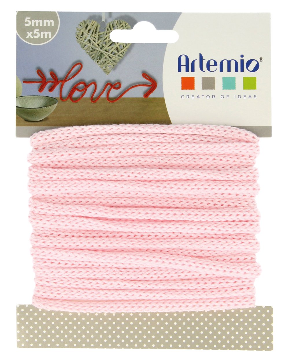Artemio Knitting Yarn 5 mm x 5 M - Pink
