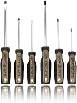 Spec Ops Tools 8-Piece Screwdriver Set, Phillips, Slotted, Square, Magentic Tip, Cr-Mo Steel Shaft