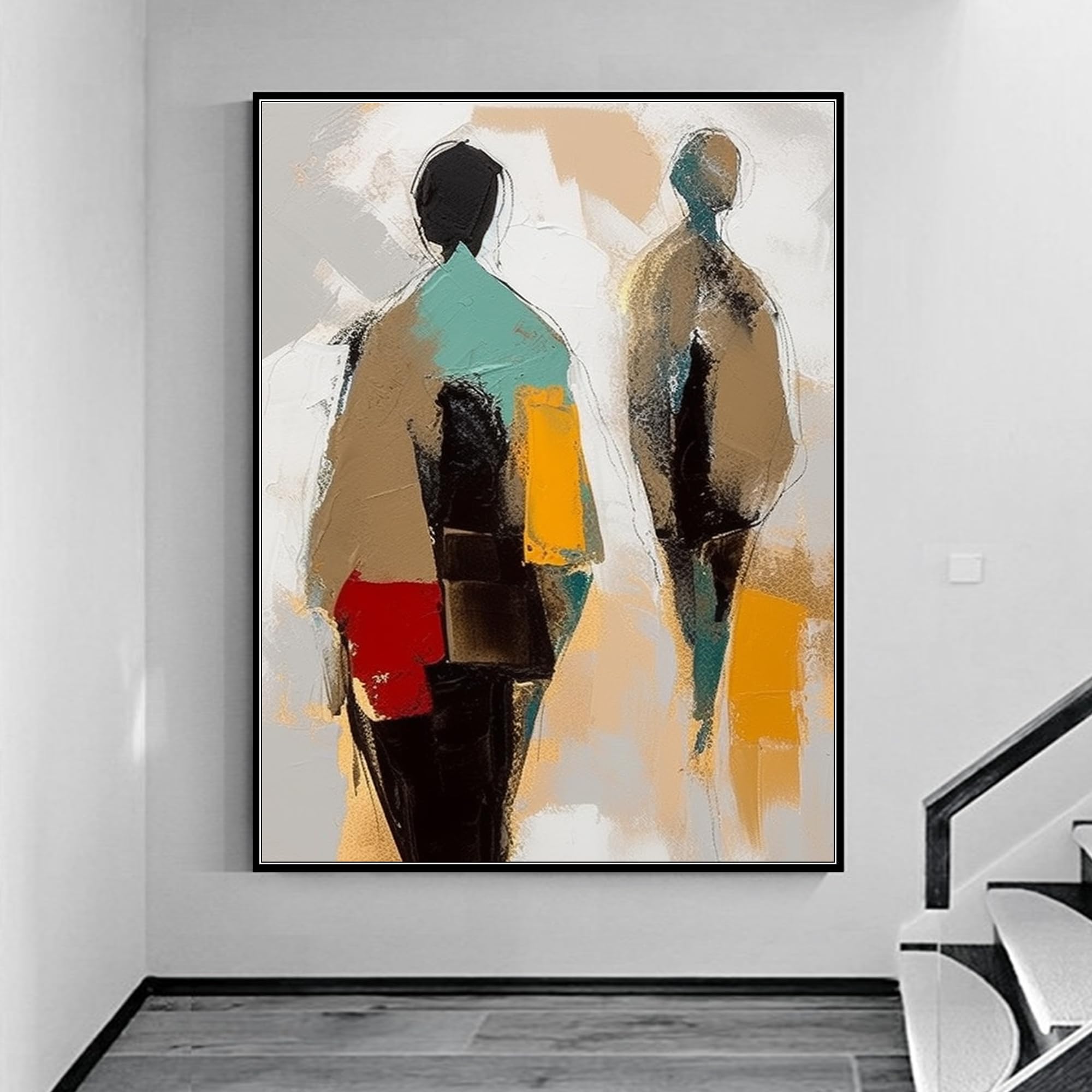 Amazon.com: Yahedoba Abstract multi-person boy oil painting