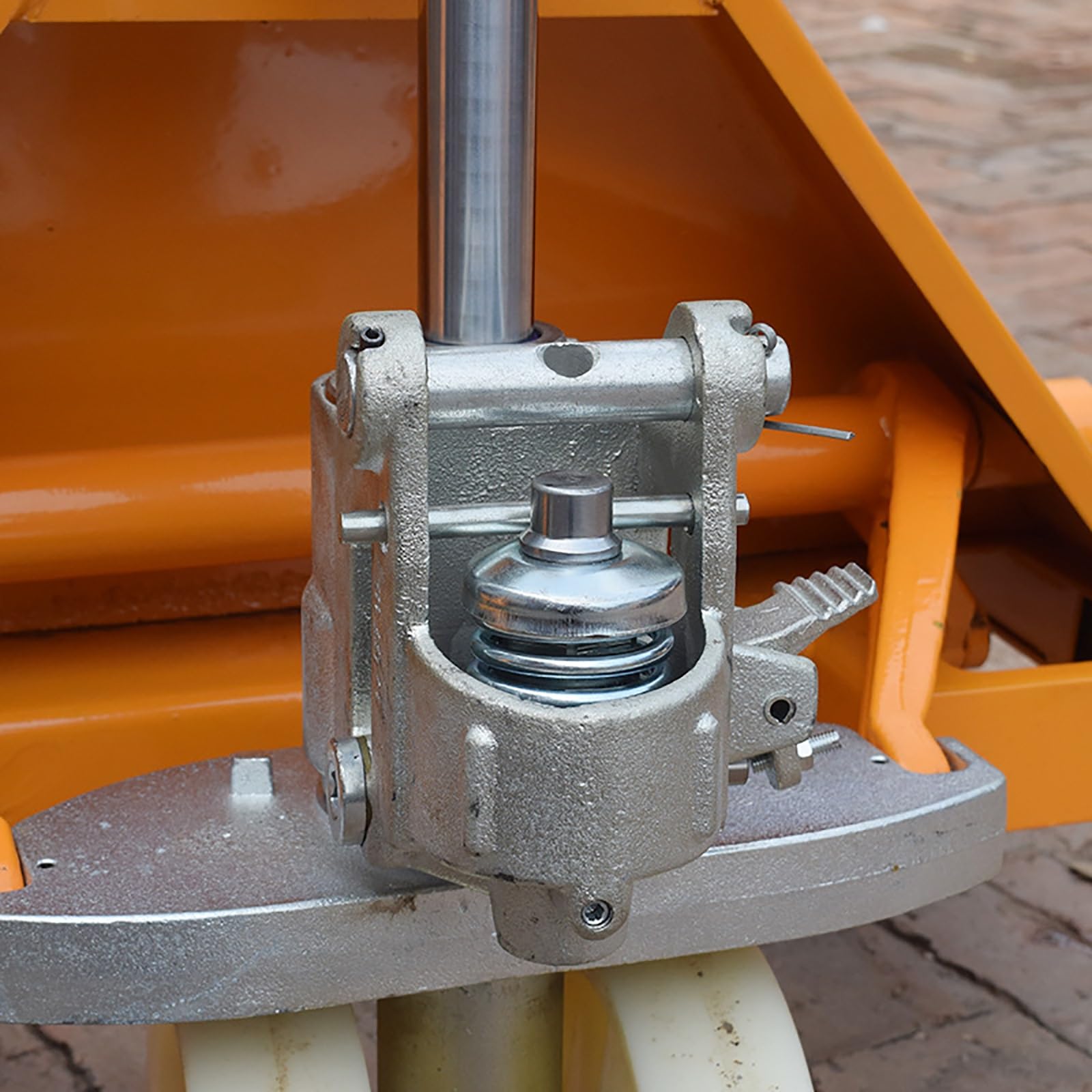 Ręczny podnośnik paletowy Heavy-Du, hydrauliczny ręczny wózek widłowy z nylonowymi kółkami, wózek do podnoszenia materiałów magazynowych, elektryczny podnośnik do wydajnego przenoszenia i obsługi