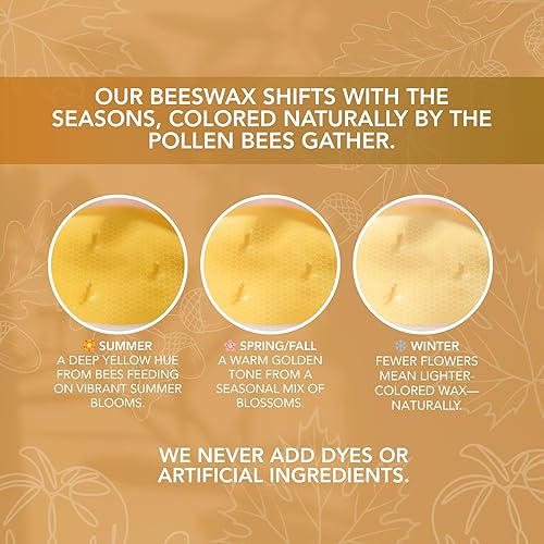 Miniatura 7 de Toasty Pumpkin Brulee - Vela en tarro de cera de abeja pura  Más de 90 horas de larga combustión velas perfumadas de diseño clásico para decoración