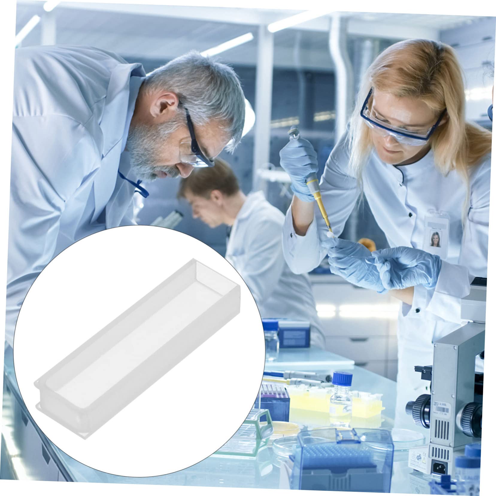 Gatuida 3piezas Cubeta De Cuarzo Transparente para Espectrofotometría Cuvette De Cuatro Caras para Análisis De ADN y Proteínas para Estudios UV-Vis