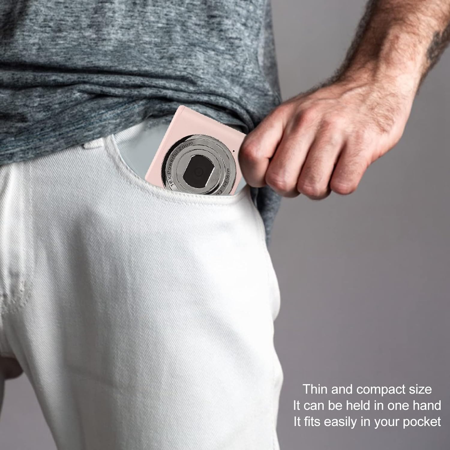 48MP Digital Camera, 1080P Video, 16x Digital Zoom with 2.4 inch Display, Auto Focus, Long Battery Life, Compact and Portable for Travel, Graduation, Weddings (Fairy)