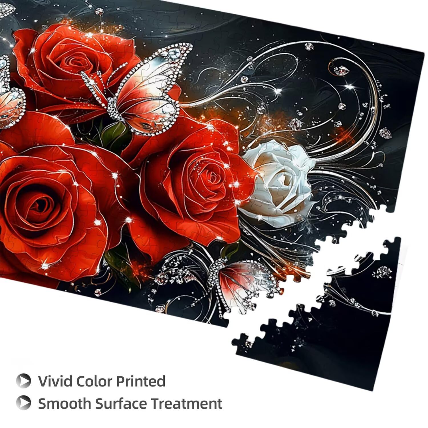 Różowy motyl - Puzzle 900 sztuk dla dorosłych - Puzzle DIY, kreatywna rozrywka, sztuka nowoczesna, klasyczne puzzle dla dorosłych i młodzieży w wieku 12 lat, pomysł na prezent dla mężczyzn i kobiet 87