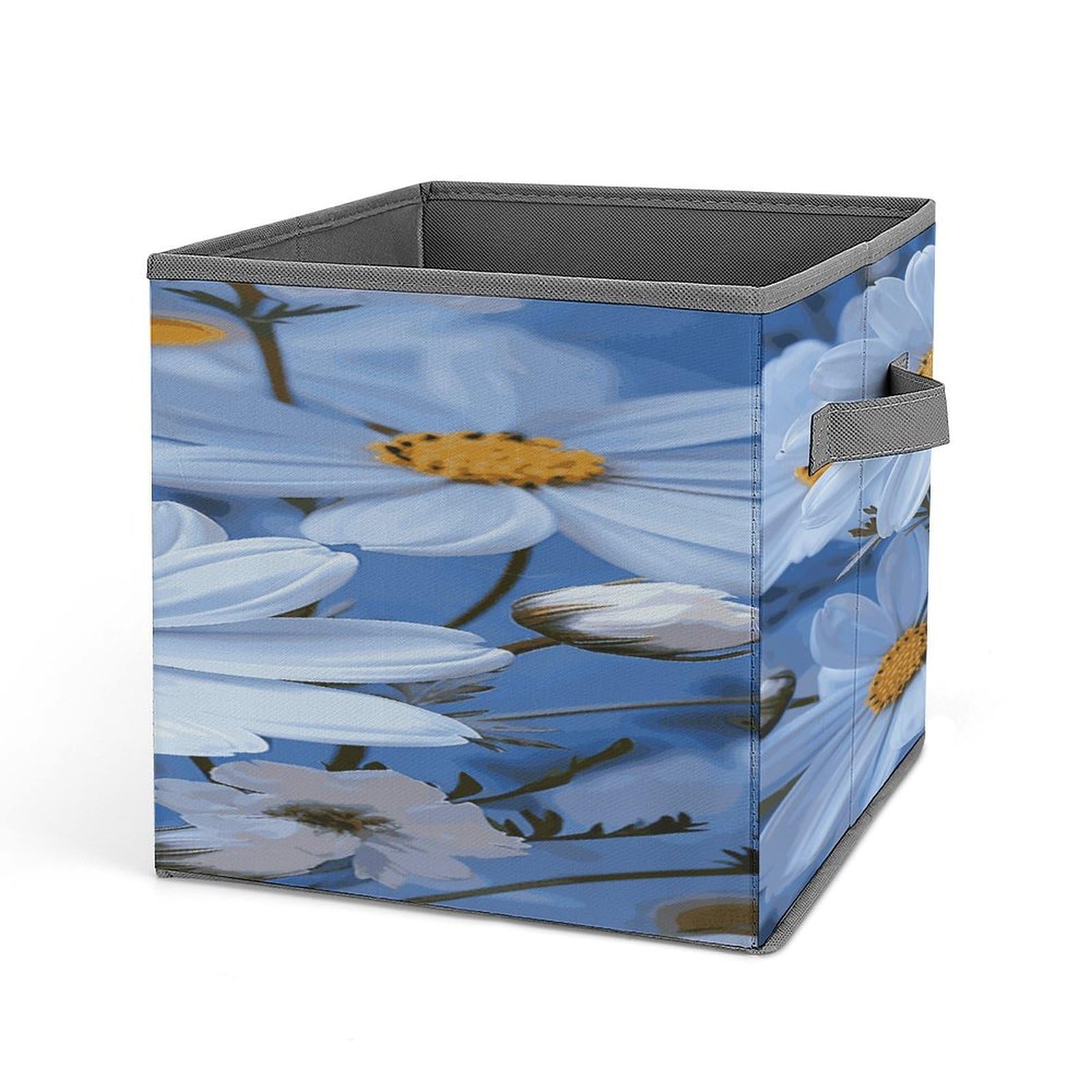 Fekiloot Style Daisy Blue Storage Bins Storage Baskets