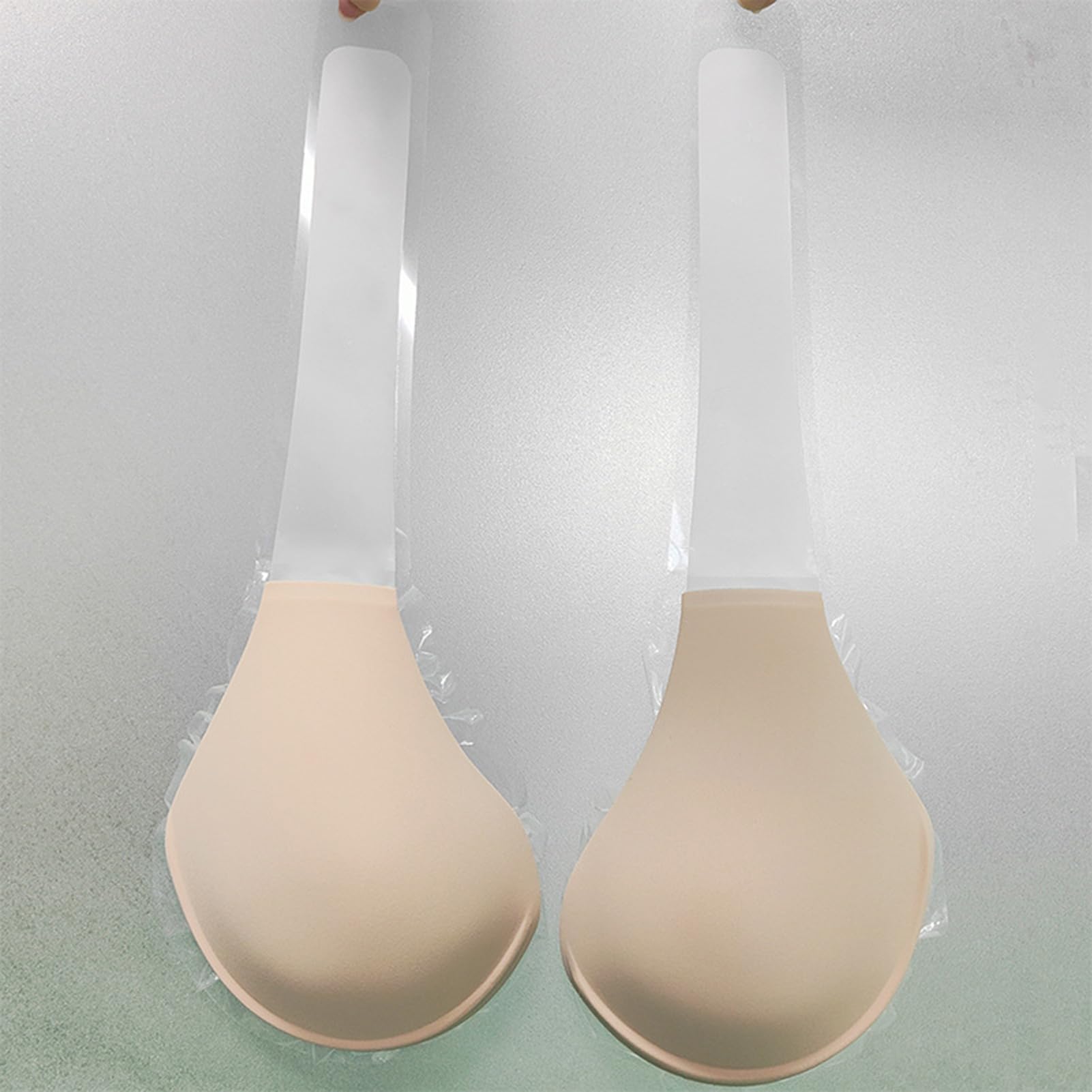 Almohadilla de sujetador parche pecho silicona sin costuras, inserciones ropa interior invisibles for formas senos falsos, mejora la comodidad y confianza Brown-F