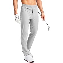Pudolla Mens Golf Pants Stretch Sweatpants with Zipper Pockets Slim Fit Work Casual Joggers Pants for Men