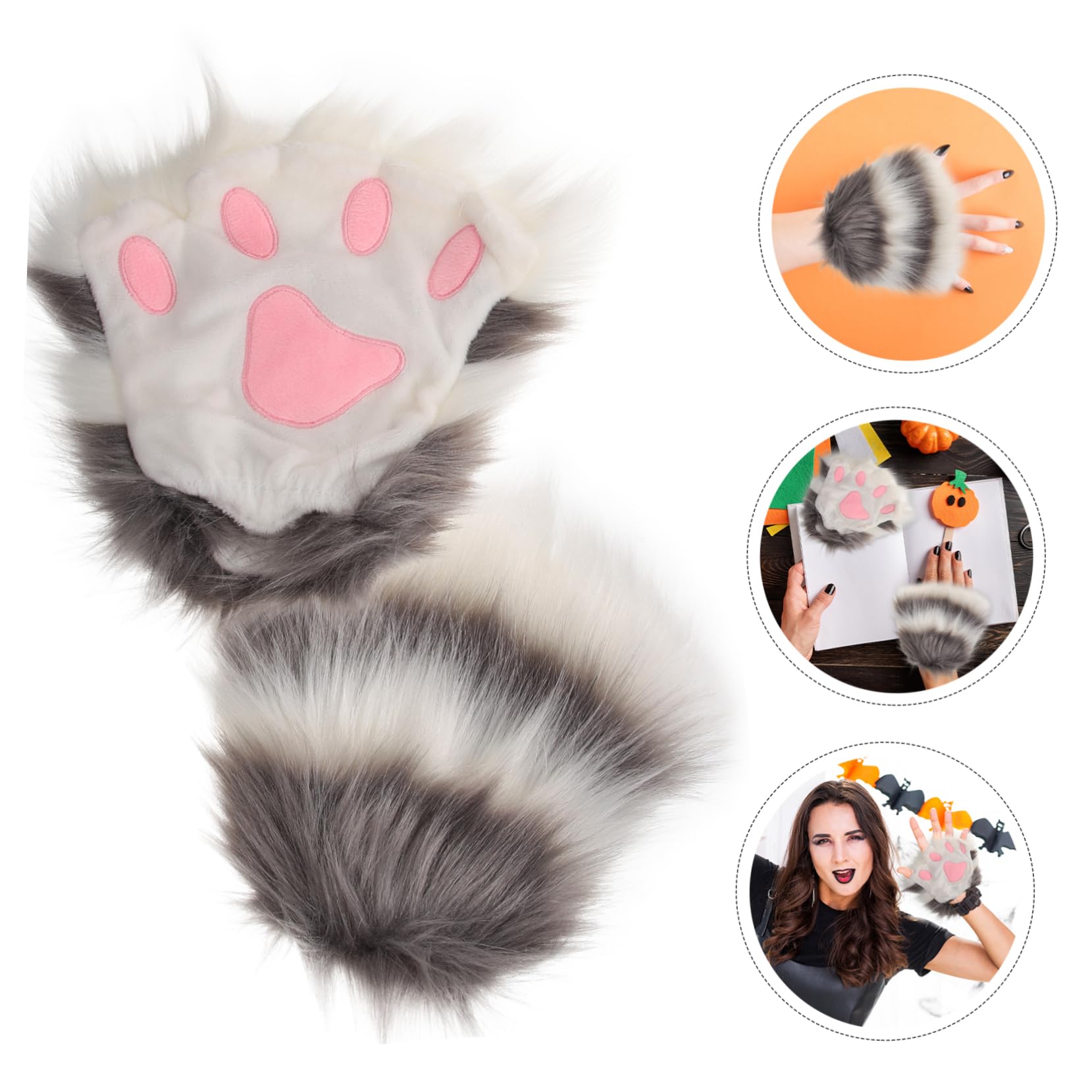 Holibanna Guantes De Felpa Guantes De Gato Guantes a Prueba De Calor Juguetes Cuidados Del Perro Accesorios Para Perros Guantes De Boxeo Motosierra Guantes De Calidad Alimentaria Dedo