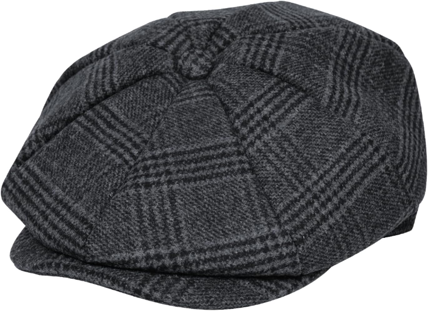 KUJUHA Wool Newsboy Cap for Men Flat Irish Cabbie Ivy Gatsby Newsboy Driving Hat Hunting Cap - Image 2
