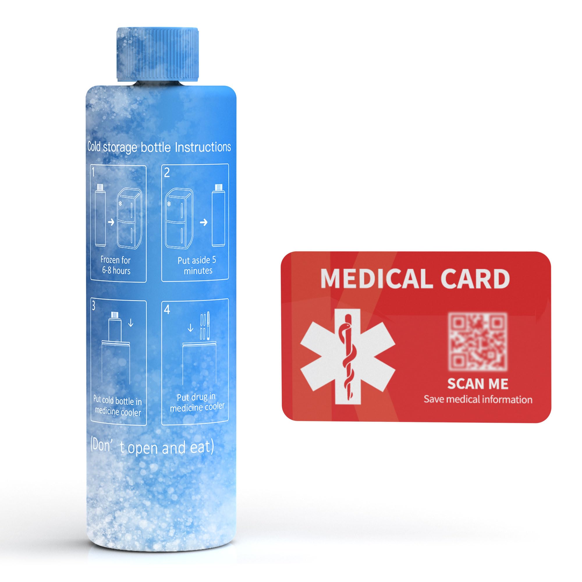 Amazon.com: 1-WHEAT Biogel Ice Pack Suitable 3-5 Ppen Insulin