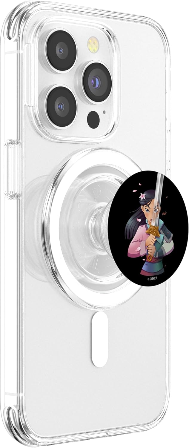 Disney Mulan Artistic Sword Portrait PopSockets PopGrip for MagSafe
