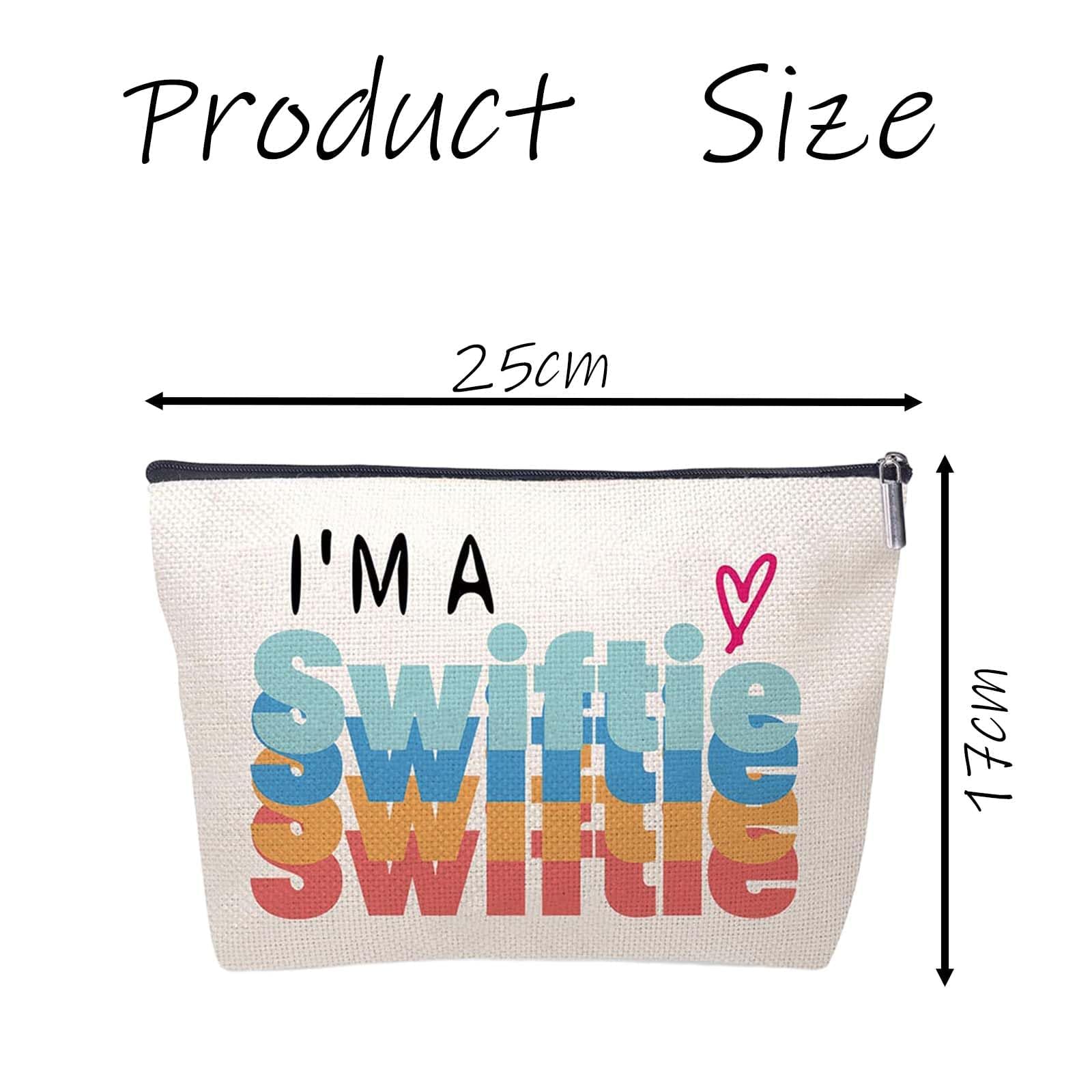 Vexquivera Cosmetic Bag for Women - Travel Make Up Pouch with Zipper for Daily Use, White - Image 2