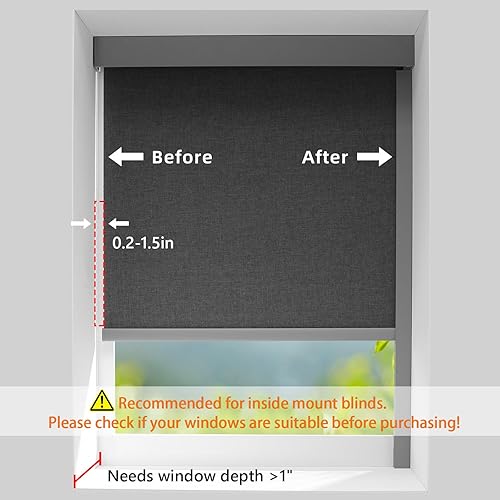 Miniatura 3 de ZSTARR Tiras de bloqueo de luz de aleación de aluminio con canal en U para persianas enrollables, bloqueadores de huecos de luz, rieles laterales,