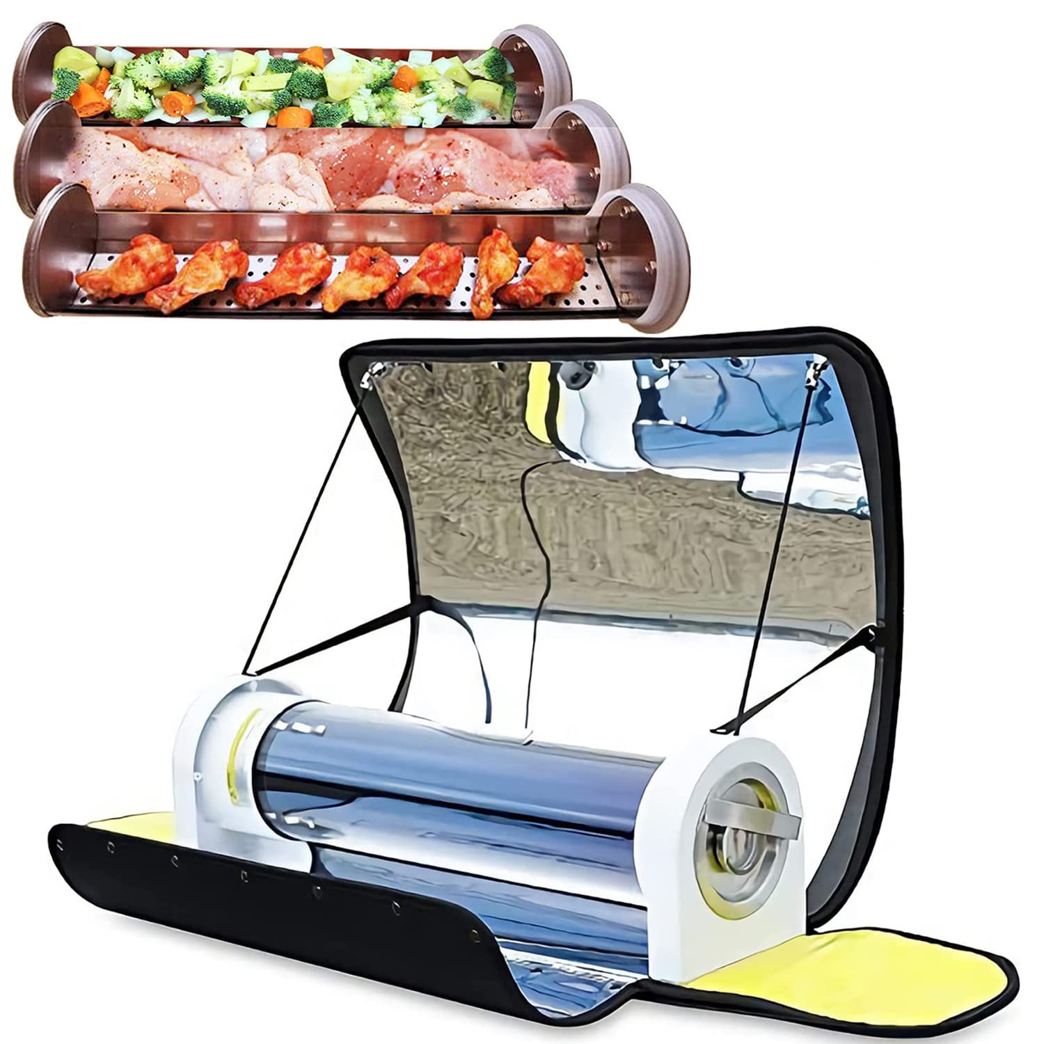 Sport Solar Oven Portable Stove - Fastest Sun Cooker Camp Stove | Compact Camping Cookware & Survival Gear | Outdoor Oven & Solar Powered Camping Grill | Off-Grid Camping Stove For Hiking