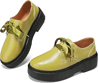 Women's Vegan Leather Platform Chunky Loafers Clssic Penny Loafers Slip ...