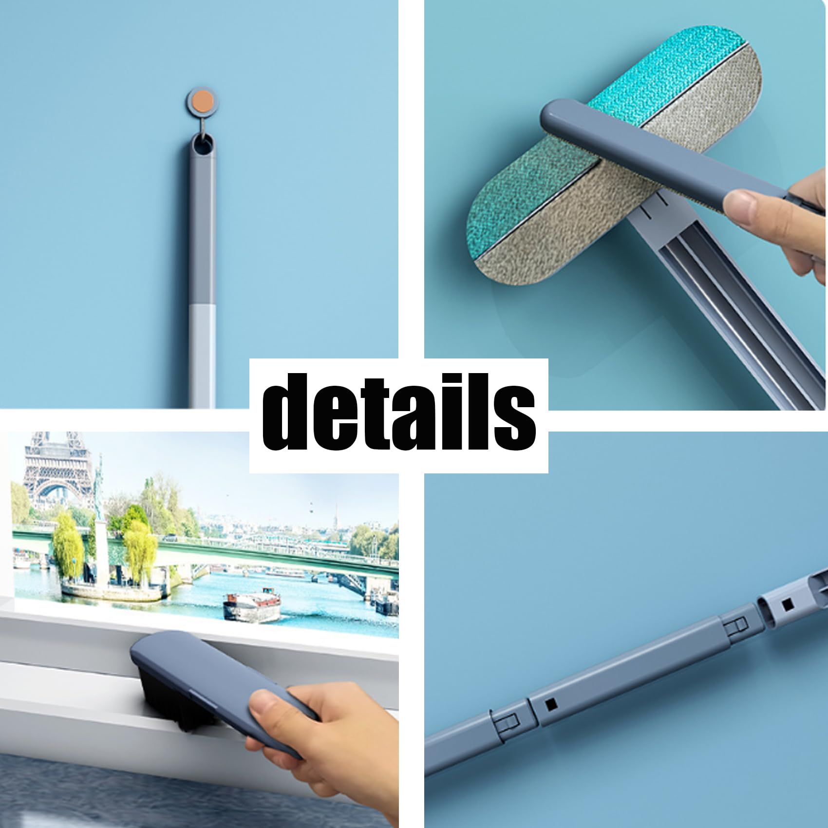 Pets Hair Remover, 4 In 1 Pet Hair Remover, Durable, Reusable, Washable Lint Cleaner for Dog and Cat, Gentle on Furniture, Effective on Carpets, Clothing, Bedding (1pcs)