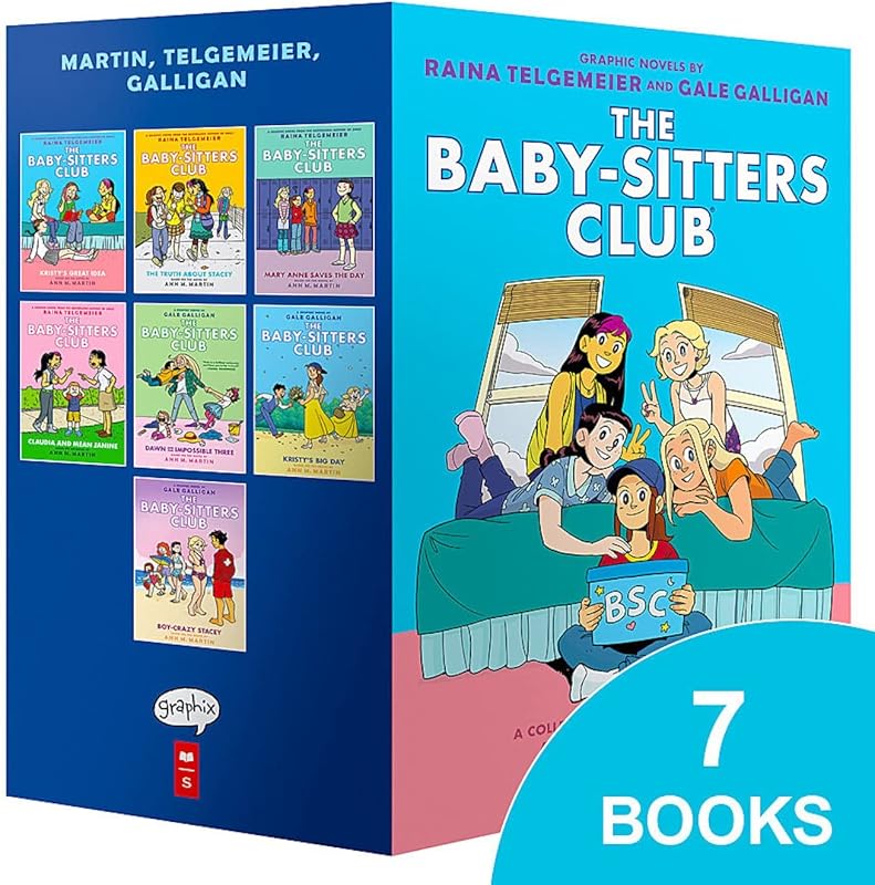 The Baby-sitters Club #1-7 Caja de novela gráfica