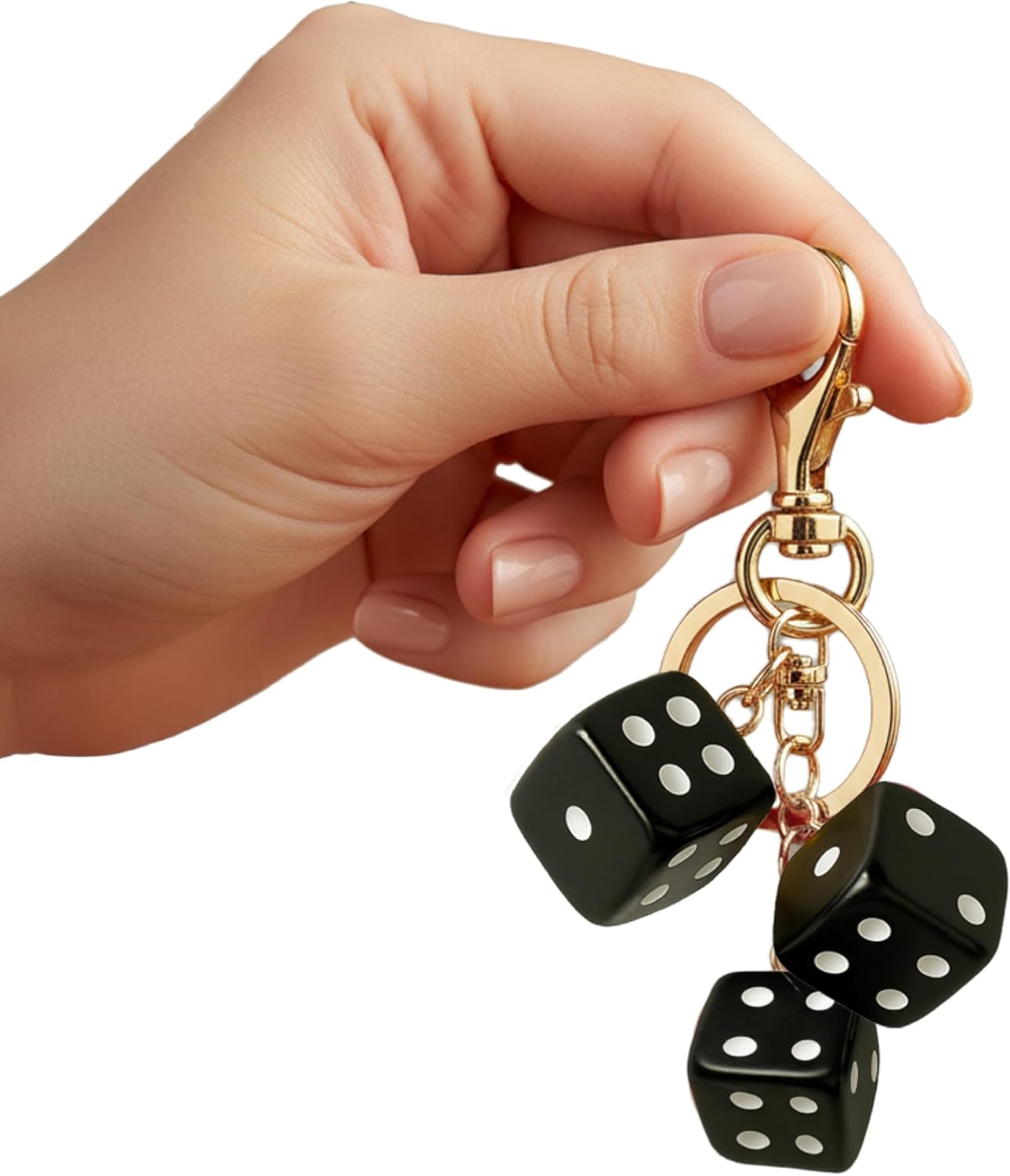 Dice Keychain, Cute Dice Bag Charm, Cool Lucky Bulk Purse Accessory Gift for Men Women Car Backpack Handbag - Image 4