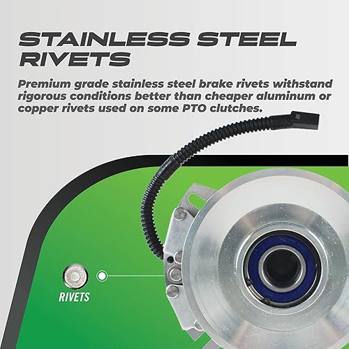 Miniatura 5 de Outdoor Power Xtreme Equipment New X0335 PTO Clutch Compatible con/Reemplazo para John Deere EZ Trak Z645 EZ Trak Z655 AM141978