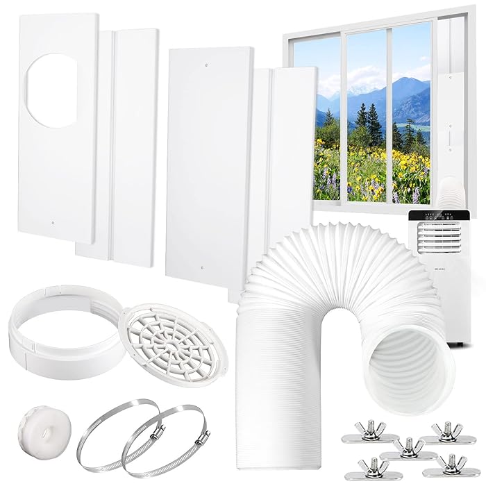Buy GNILLKO Portable Air Conditioner AC Window Kit with 5.9" Exhaust