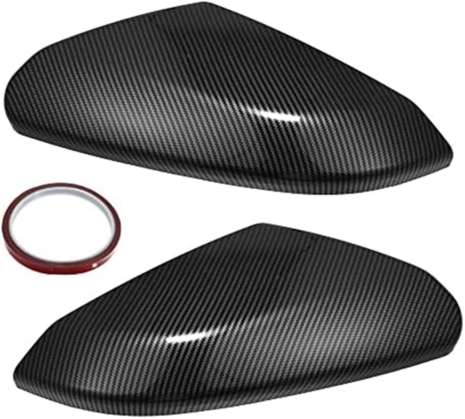 1 para czarnych osłon lusterka wstecznego do samochodu, do 10. generacji, do Civica, Wymiana obudowy lusterka(BLACK Carbon Fiber Black)