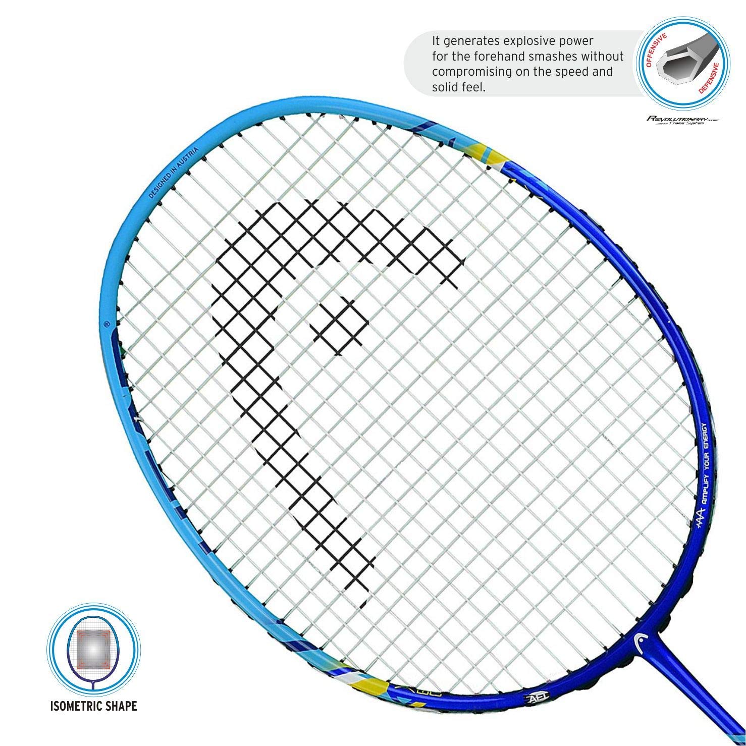 HEAD Xenon 3.0 Badminton Racket Composite With Kitbag Octane Pro And Boast 65 Badminton String Orange 1