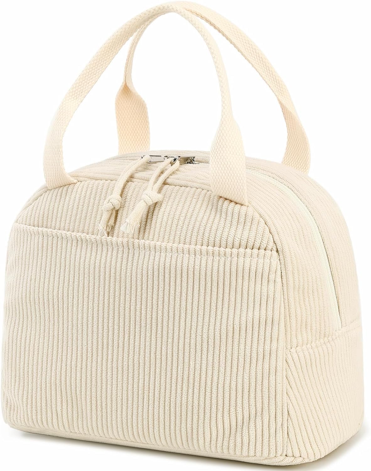 BLUBOON Lunch Box for Women Insulated Lunch Bag Kids Cute Lunch Tote Bags Reusable Cooler for Work Picnic Travel (Beige)