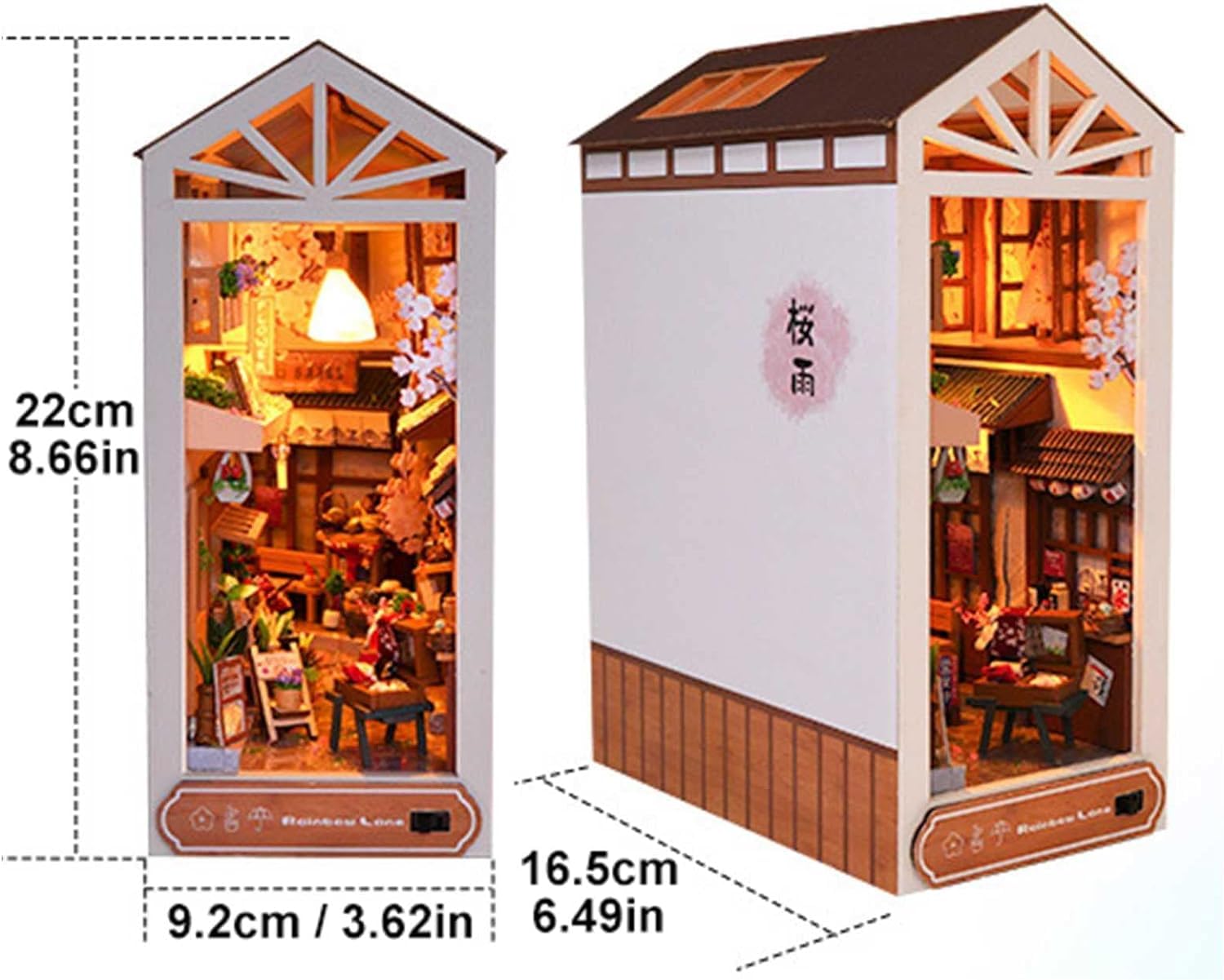 Model edukacyjny Drewniane podpórki do puzzli 3D, zestaw do samodzielnego czytania książek, aleja dekoracyjna wkładki do półek, drewniane podpórki do puzzli 3D, miniaturowe zestawy do książek z oświet