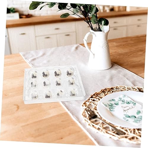 Miniatura 4 de Zerodeko 100 cajas de huevos de codorniz Caja de huevos de codorniz seco Cartones de huevos Soporte de huevo de codorniz Forma de material