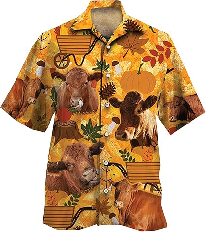 Dreamy Scenery Hawaiian Shirts for Men Women - Animal Button Down Mens Hawaiian Shirts Short 