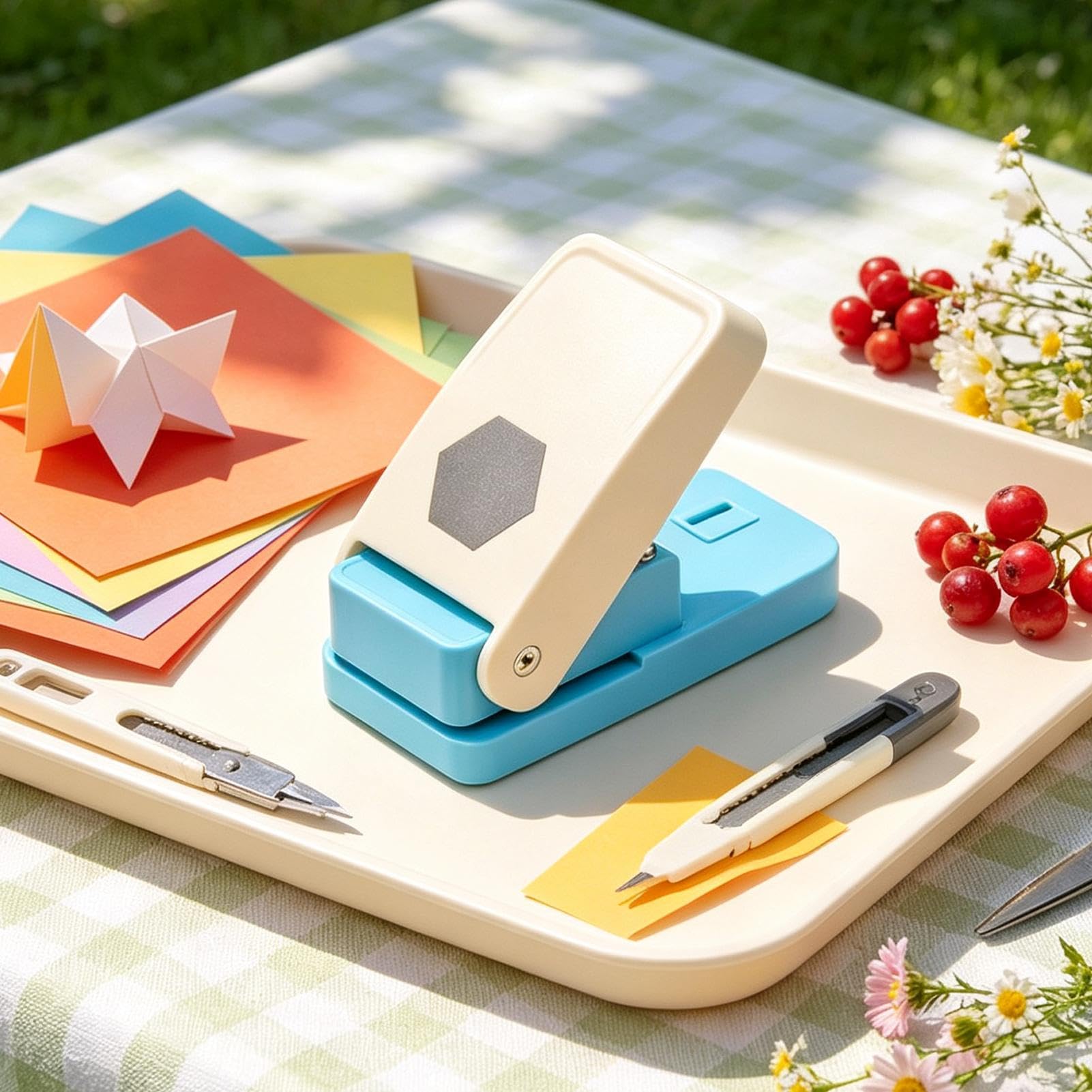 Perforadora de Papel Formas Pequeño sacabocados hexagonal hecho a mano