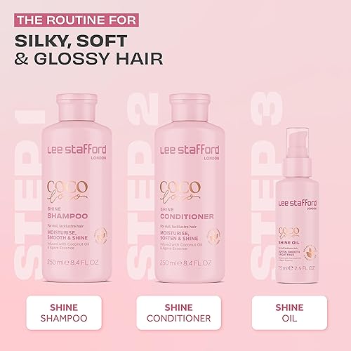 Miniatura 4 de Lee Stafford Shine - Aceite para el cabello | Colección Coco Loco – El mejor aceite nutritivo y antiencrespamiento para cabello seco y dañado, añade