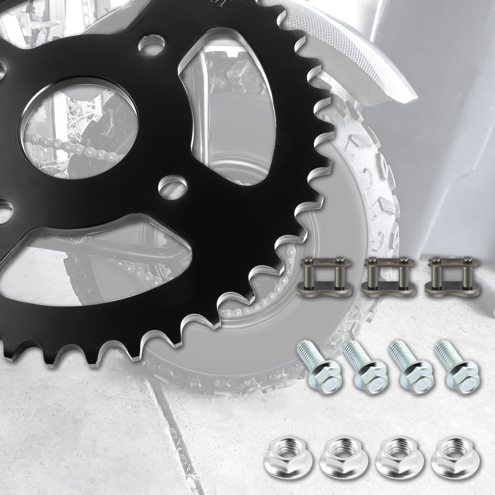 Coleman Mini Bike Chain 40T 420 Chain Sprocket Kit For Coleman
