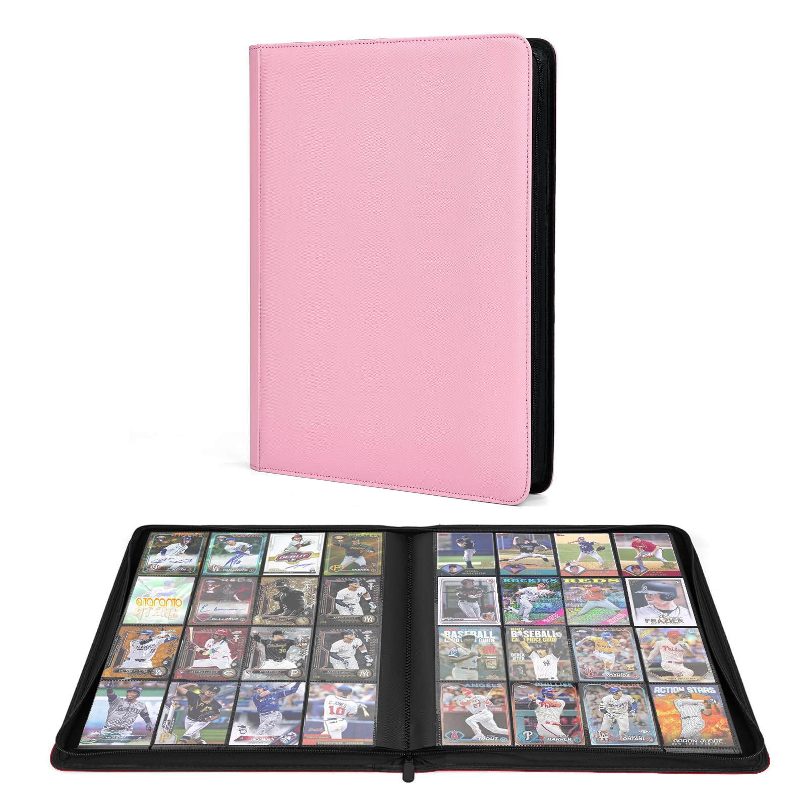 Premium 1000+ Pockets Trading Card Binder, 16-Pocket Ringless Side-Loading Album for TCG, MTG, Lorcana, Sports & Standard-Size Cards