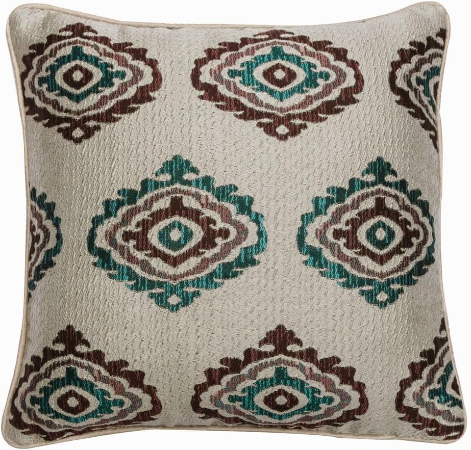 The HomeCentric Custom Cushion Cover, Gray 16"x16" (40x40 cm) Cushion Cover, Jacquard Silk Abstract Throw Pillow Cover for Sofa, Abstract Pattern Contemporary Easter - Narrative