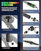 Vista 7 de Luces LED de látigo en espiral gruesa de 1 pie con control remoto y APP, 300 colores y 200 modos RGB de persecución/baile, antena gruesa iluminada