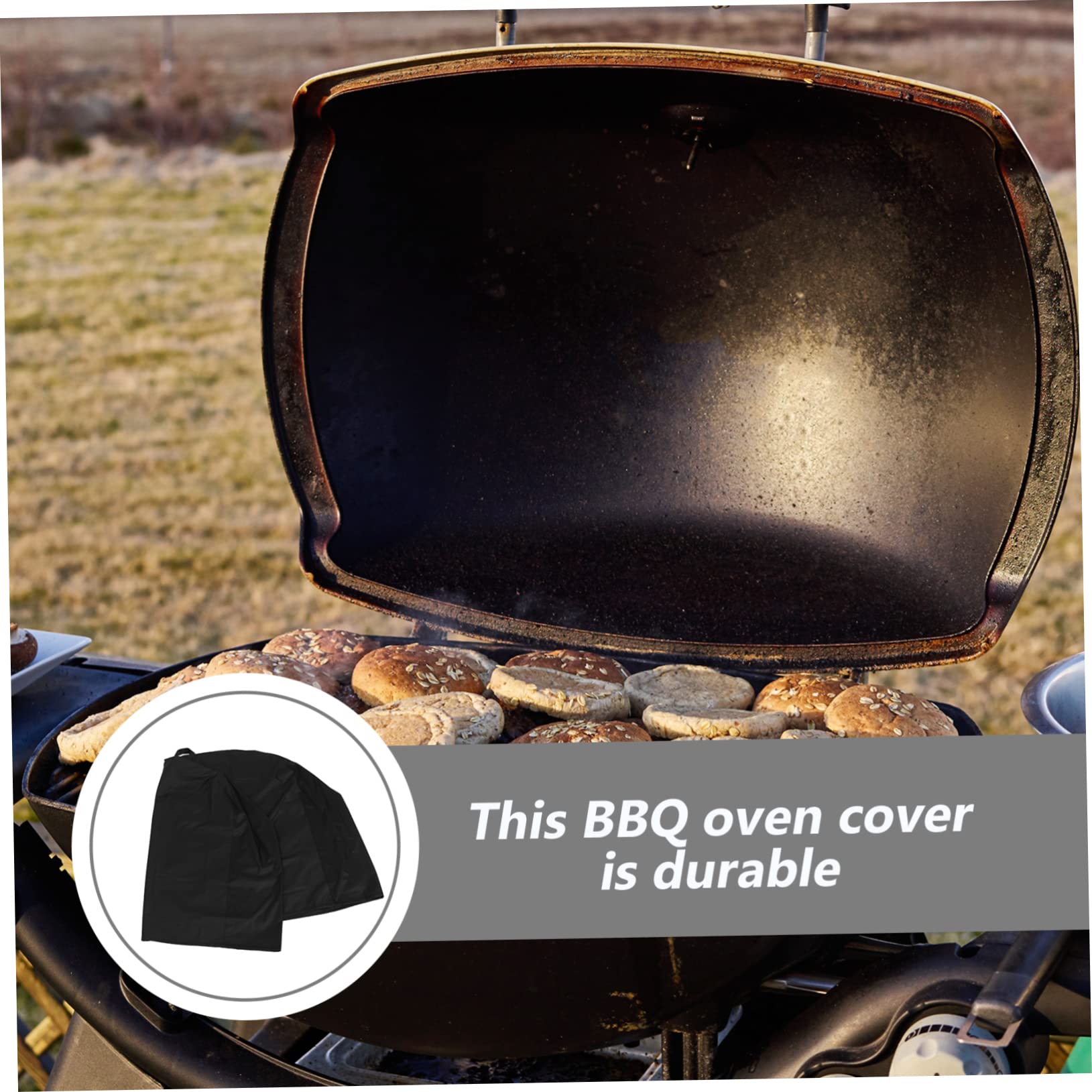1Pieza Cubierta para Parrilla de Gas y Barbacoa Funda de Oxford Resistente UV Protección Completa de Limpiar y Almacenar
