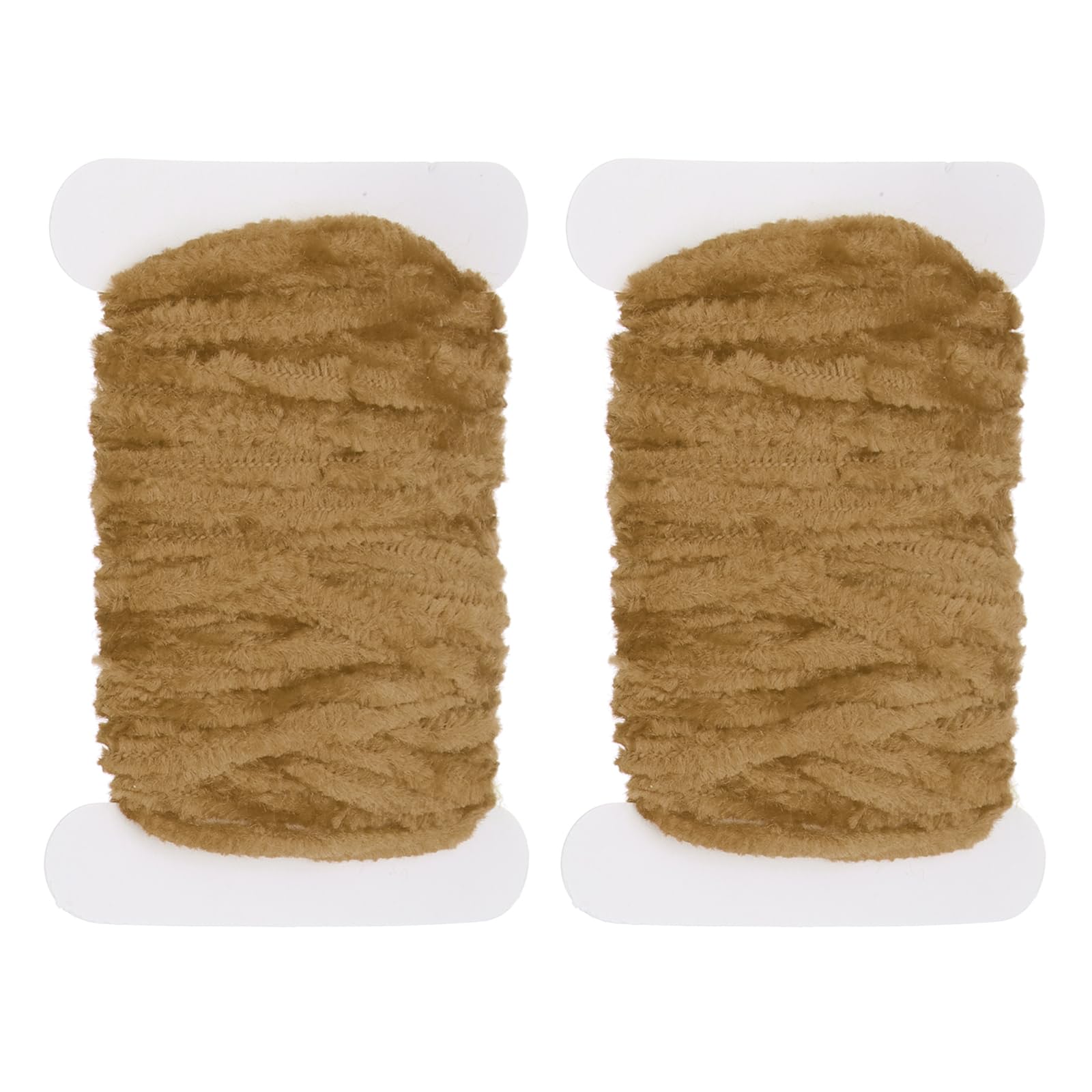 PATIKIL Chenille Fly Tying Total 10 M, 2 Pack Rayon Chenille Fly Tying Materials Line Fly Thread Supplies for Making Fishing Hook Jig Making Fly Patterns Fishing, Olive
