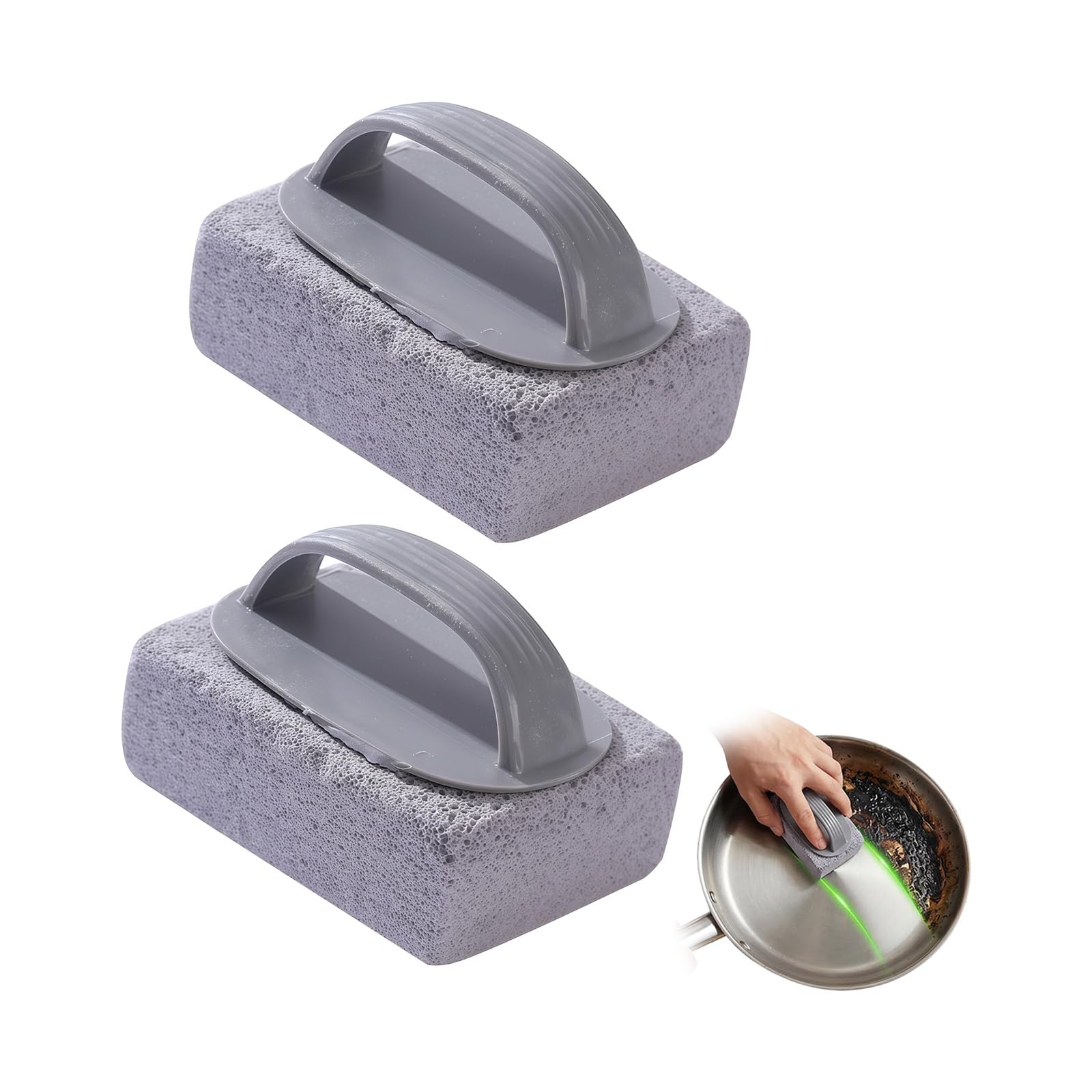 WEILWH BBQ Cleaner Brick for Stovetop Stone Cleaner Removes Grease and Carbon From Flat Top Griddle Oven Tray to Use Barbecue Brick for Flat Top