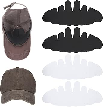 Amazon.com: Hat Sweat Liner, 4PCS Baseball Cap Insert Reusable Sweat Liner Cap Comfortable Caps ...